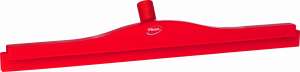 Ściągaczka higieniczna z obrotową szyjką. z podwójnym wymiennym elastycznym piórem 600 mm. czerwona | VIKAN 77244
