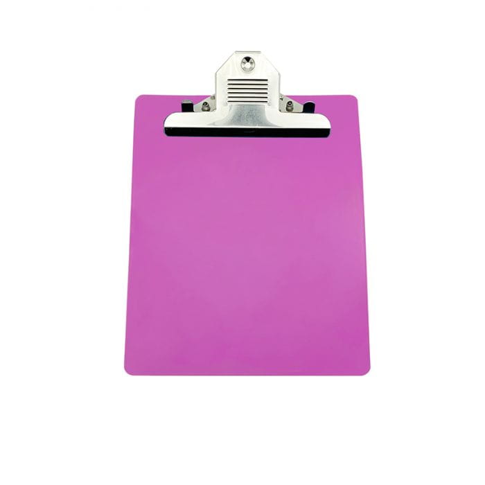 Wykrywalna podkładka plastikowa - z dużym klipsem Detectamet I030 a5 różowa