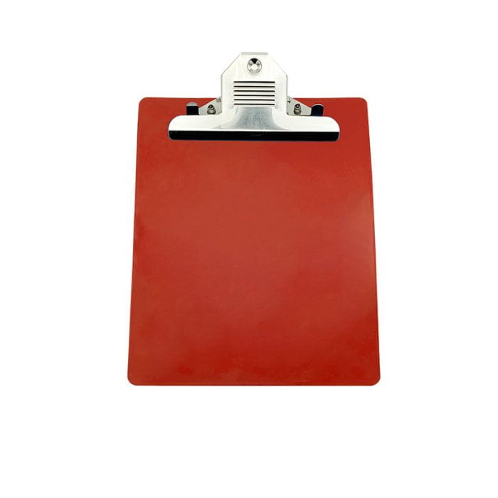 Wykrywalna podkładka plastikowa - z dużym klipsem Detectamet I030 a5  czerwona