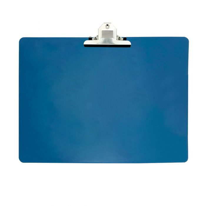 Wykrywalna podkładka plastikowa - z dużym klipsem Detectamet I030 pozioma  niebieska