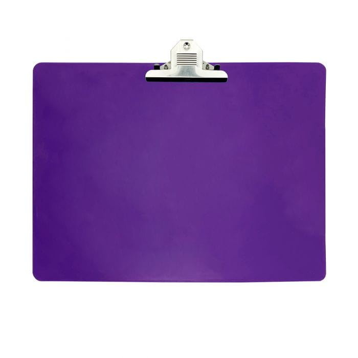 Wykrywalna podkładka plastikowa - z dużym klipsem Detectamet I030 pozioma fioletowa