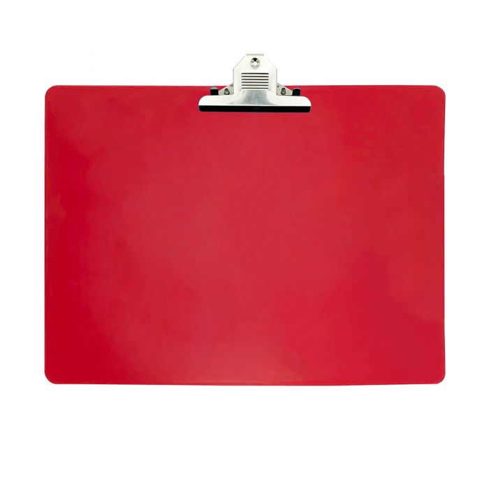 Wykrywalna podkładka plastikowa - z dużym klipsem Detectamet I030 pozioma czerwona