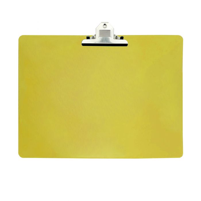 Wykrywalna podkładka plastikowa - z dużym klipsem Detectamet I030 pozioma  żółta