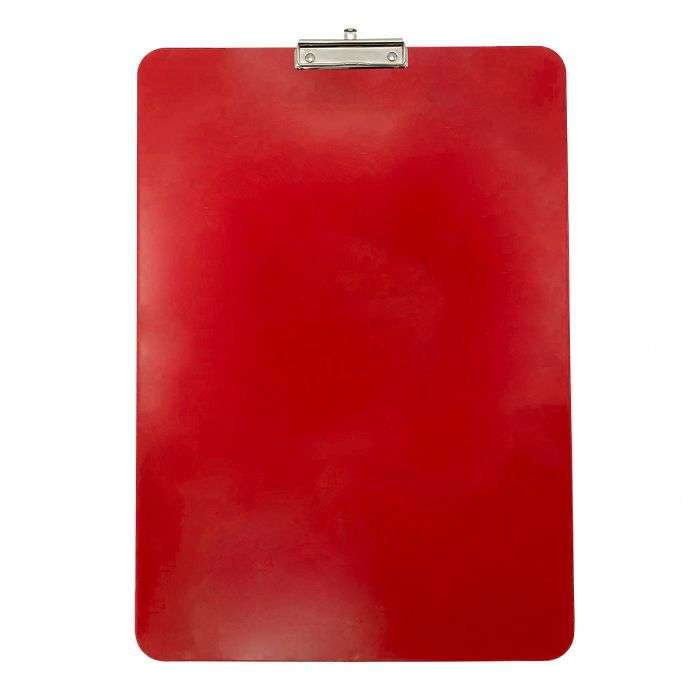 Wykrywalna podkładka plastikowa - z małym klipsem Detectamet I029 a3  czerwona