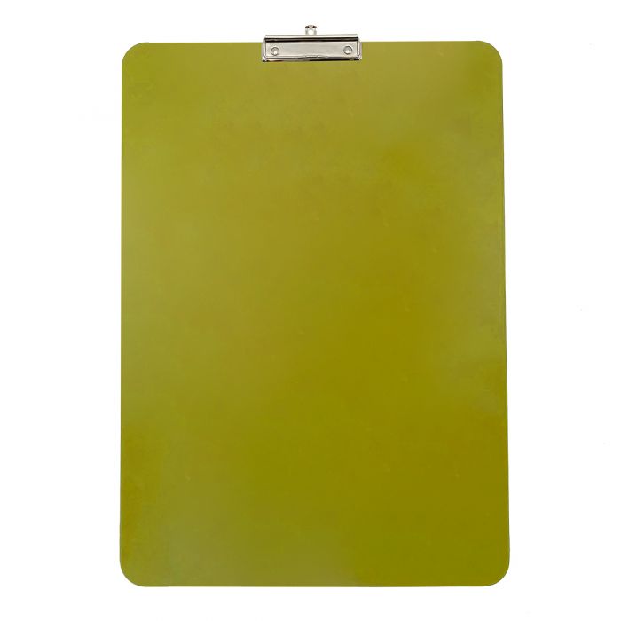 Wykrywalna podkładka plastikowa - z małym klipsem Detectamet I029 a3  żółta