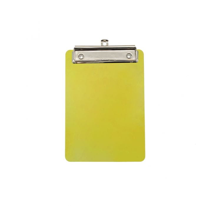 Wykrywalna podkładka plastikowa - z małym klipsem Detectamet I029 a5 żółta