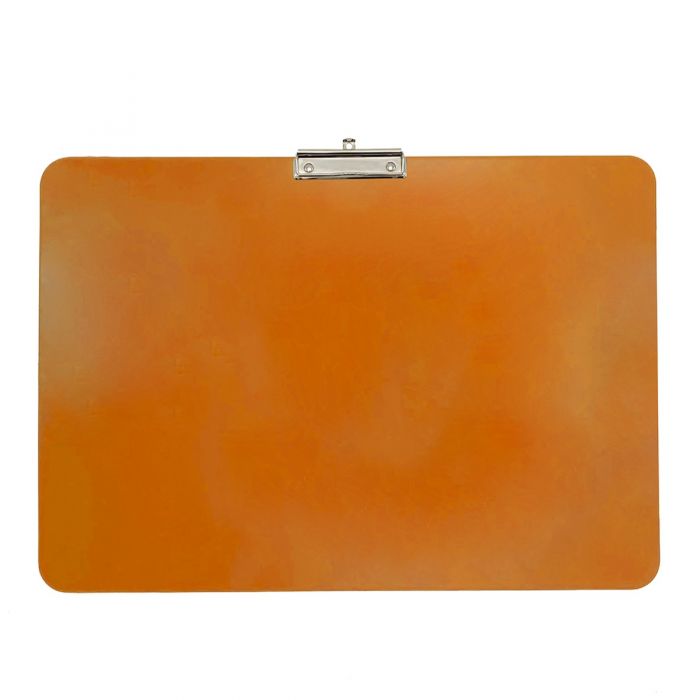 Wykrywalna podkładka plastikowa - z małym klipsem Detectamet I029 a3 pozioma pomarańczowa