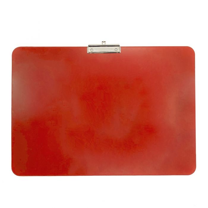 Wykrywalna podkładka plastikowa - z małym klipsem Detectamet I029 a3 pozioma czerwona