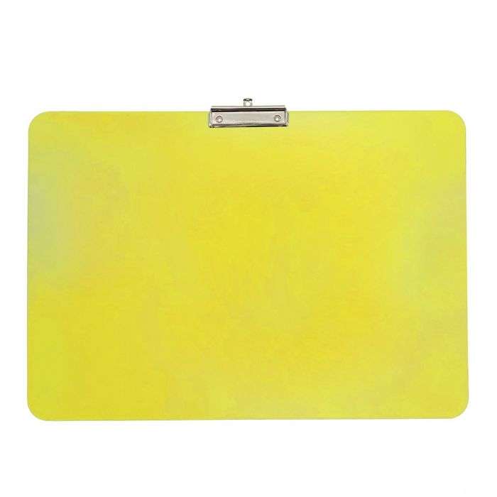 Wykrywalna podkładka plastikowa - z małym klipsem Detectamet I029 a3 pozioma żółta