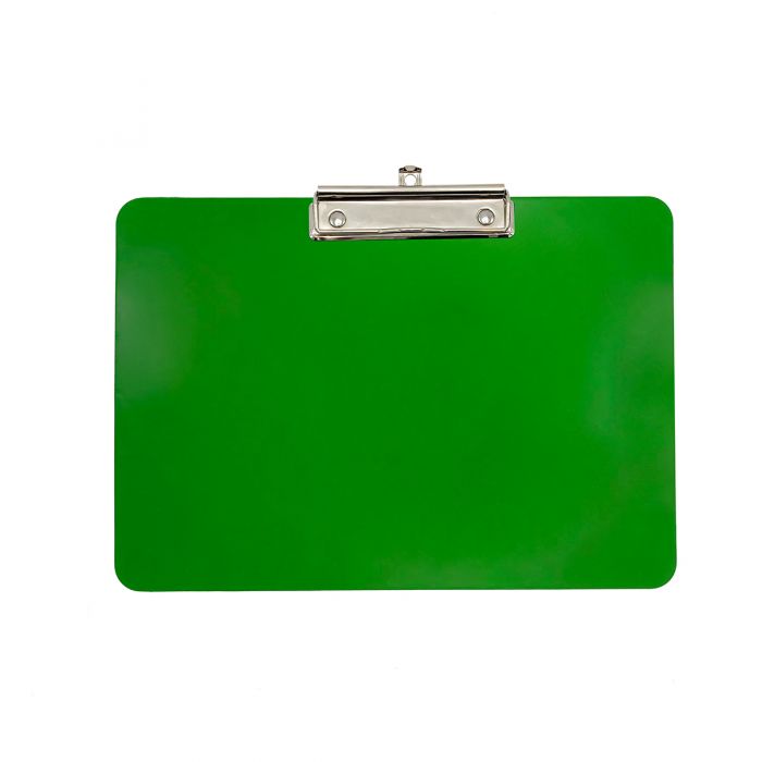 Wykrywalna podkładka plastikowa - z małym klipsem Detectamet I029 a4 pozioma zielona