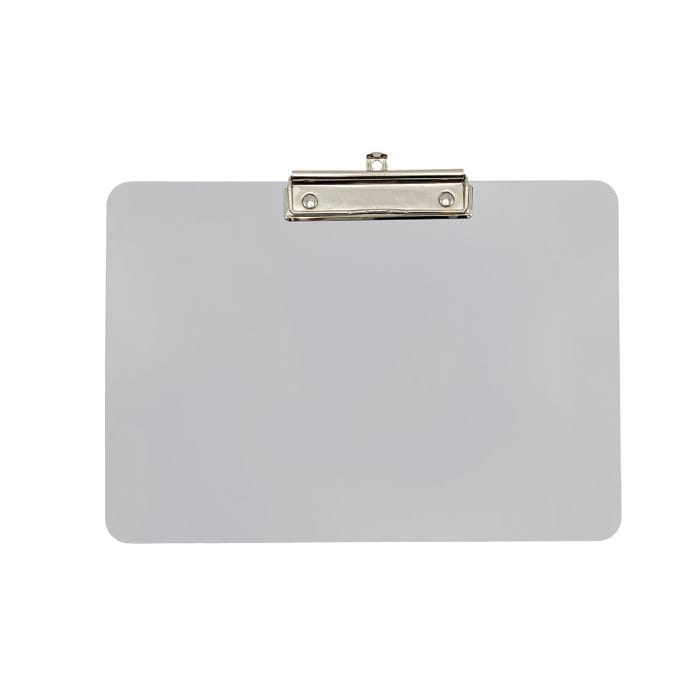 Wykrywalna podkładka plastikowa - z małym klipsem Detectamet I029 a4 pozioma biała