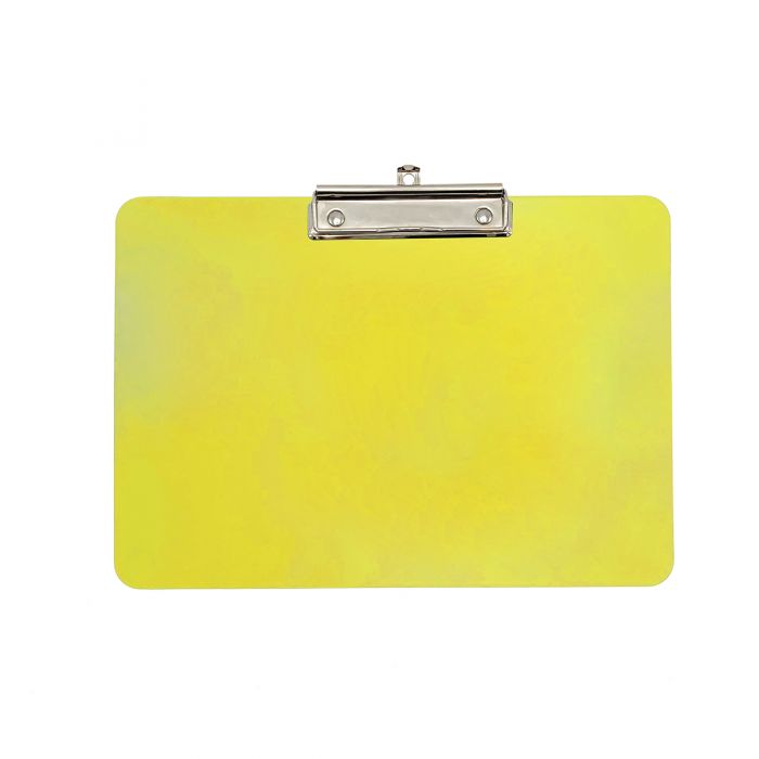 Wykrywalna podkładka plastikowa - z małym klipsem Detectamet I029 a4 pozioma żółta