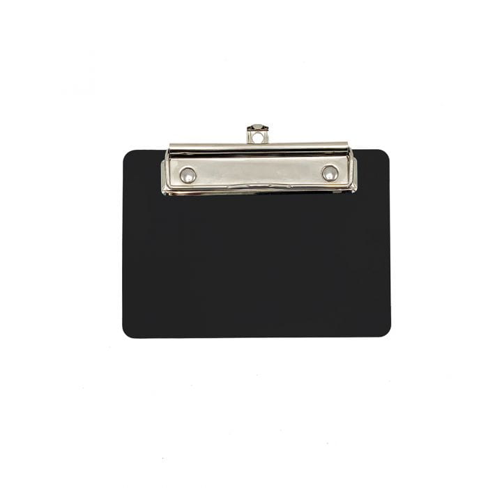 Wykrywalna podkładka plastikowa - z małym klipsem Detectamet I029 a5 pozioma czarna