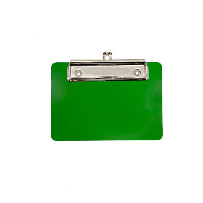 Wykrywalna podkładka plastikowa - z małym klipsem Detectamet I029 a5 pozioma zielona