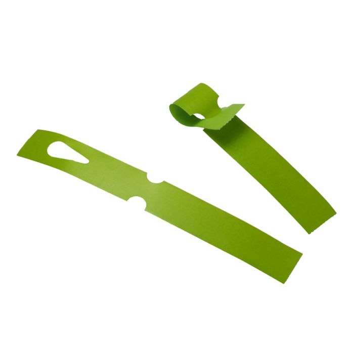 Wykrywalne Etykiety papierowe 25x190 mm - Detectamet I061 zielone