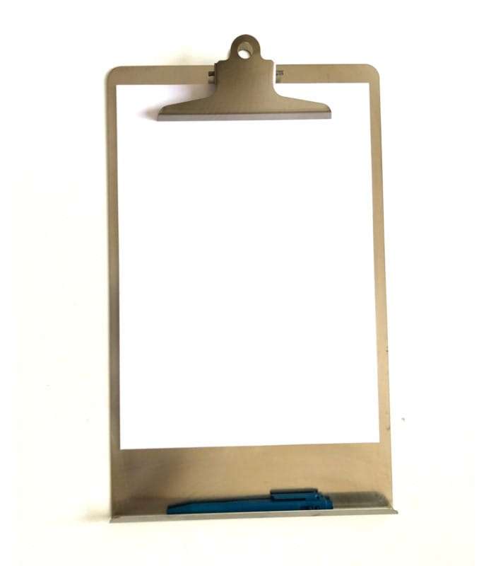 Podkładka wykrywalna do pisania ze stali nierdzewnej z półką: P2792