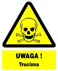 Znak z PCV Uwaga! Trucizna  ZOO-4