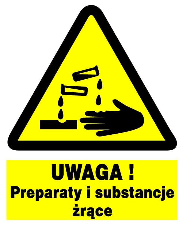 Uwaga! Preparaty i substancje żrące ZOO-11