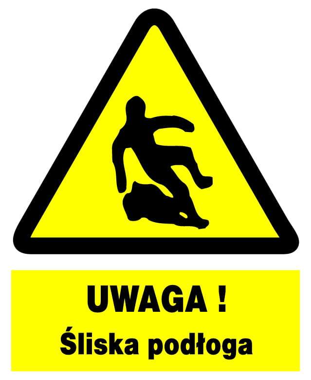 Uwaga! Śliska podłoga ZOO-12