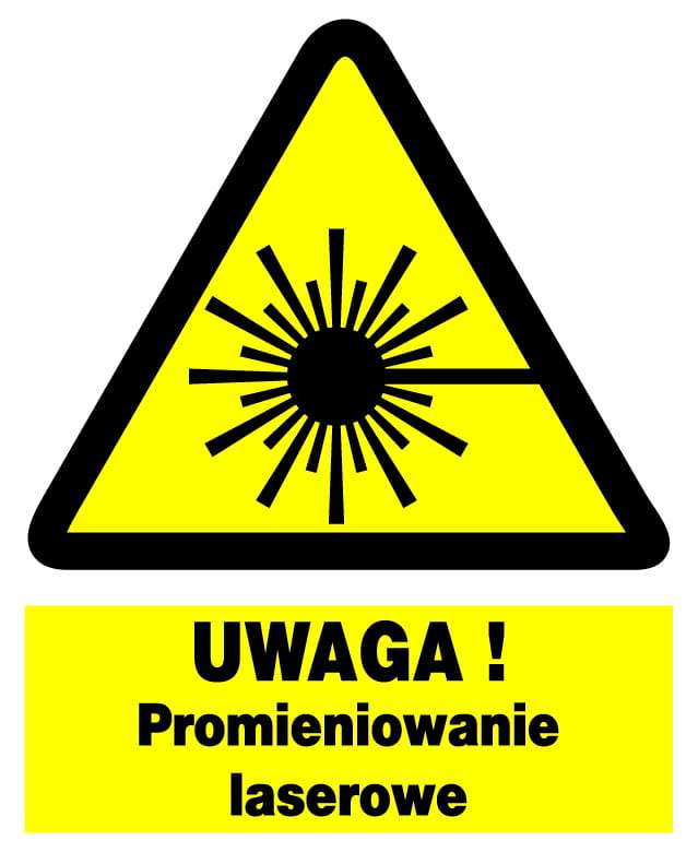 Uwaga! Promieniowanie laserowe ZOO-24