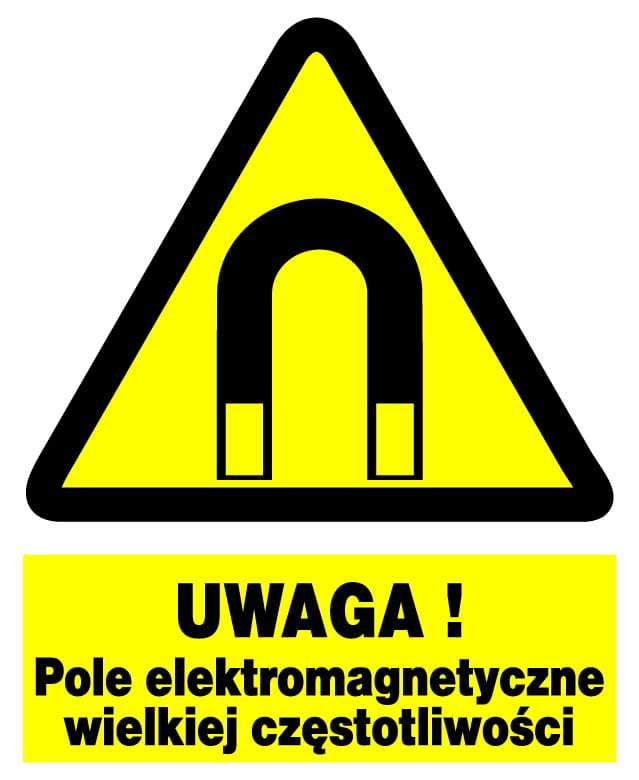 Uwaga! Pole elektromagnetyczne wielkiej częstotliwości ZOO-32