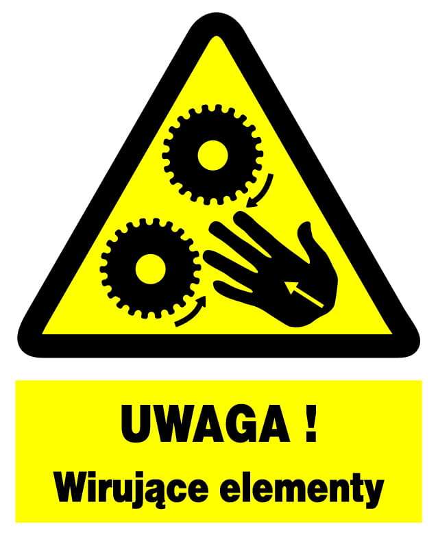 Uwaga! Wirujące elementy ZOO-40