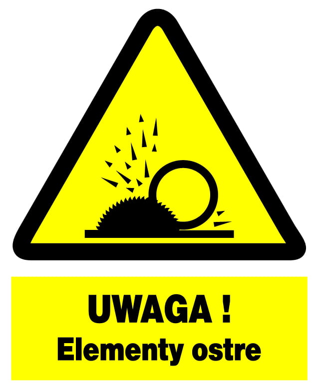 Uwaga! Elementy ostre ZOO-45