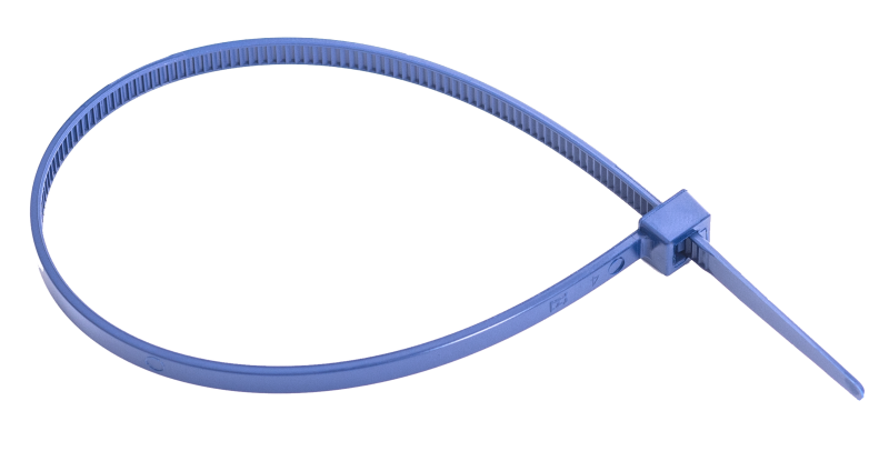 Ultra wykrywalne opaski 140x3,5 mm (100szt) - detektowalne I098