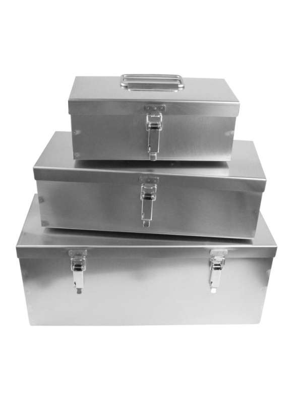 Zamykana skrzynka ze stali nierdzewnej 430x180x180 mm P0922