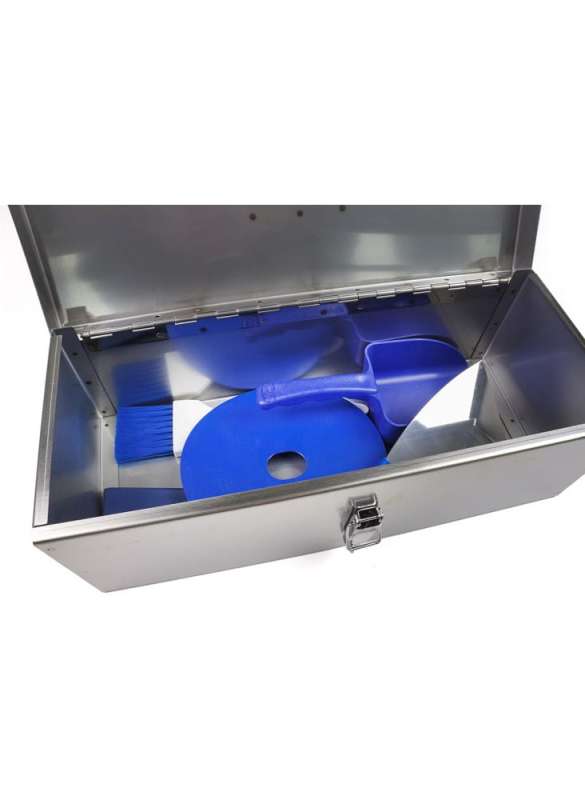 Zamykana skrzynka ze stali nierdzewnej 430x180x180 mm P0922