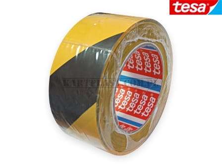Taśma oznaczeniowa PVC żółto-czarna 50 mmx33 m TESA 60760