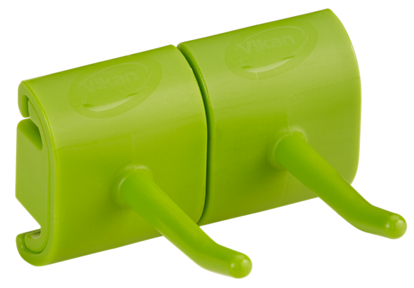 Wieszak podwójny ścienny Hi-Flex. limonkowy | VIKAN 101477