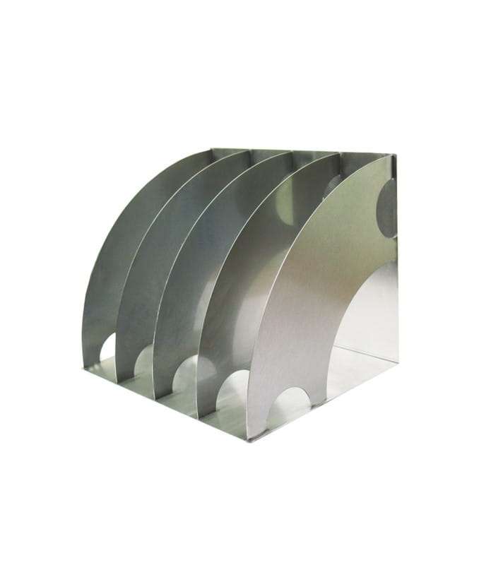 Organizer ze stali nierdzewnej na dokumenty półka 4xA4 P2394