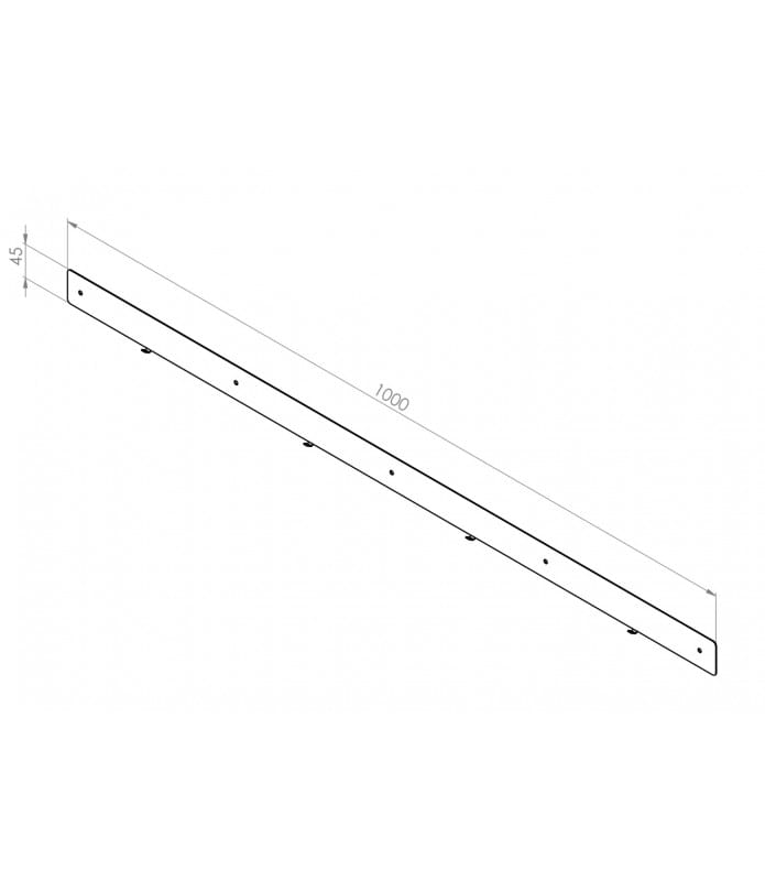 Wieszak na 4 podkładki 100 cm P2395