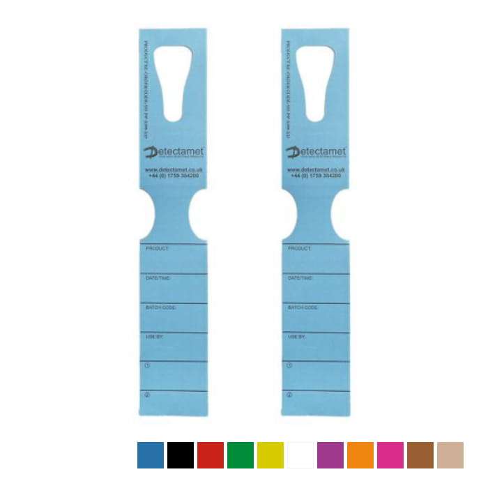 Wykrywalne Etykiety papierowe z nadrukiem 48x279 mm- 500 sztuk - Detectamet I0140