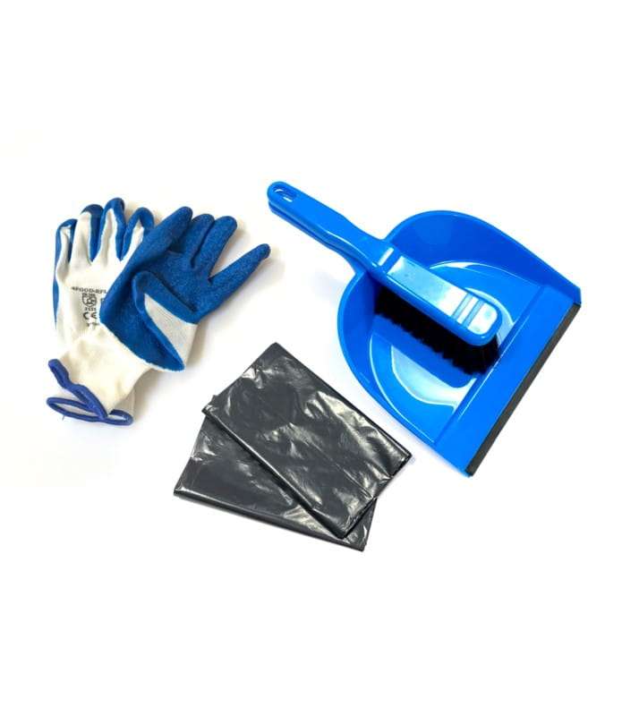 Jednorazowy zestaw do stłuczki szklanej P0138 niebieski