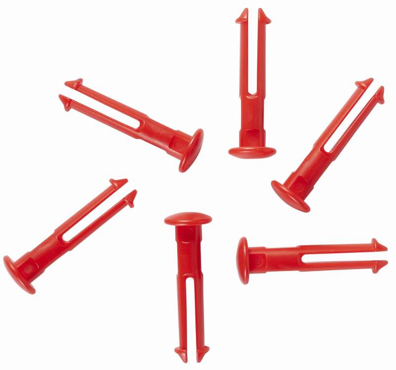 Zestaw 6 kołków do wieszaka Hi-Flex 10114 i 10134, czerwone, VIKAN 10014