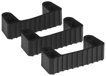 Zestaw 3 gumek zamiennych do wieszaków Hi-Flex 10119 i 10139, 120 mm, czarne, VIKAN 10029