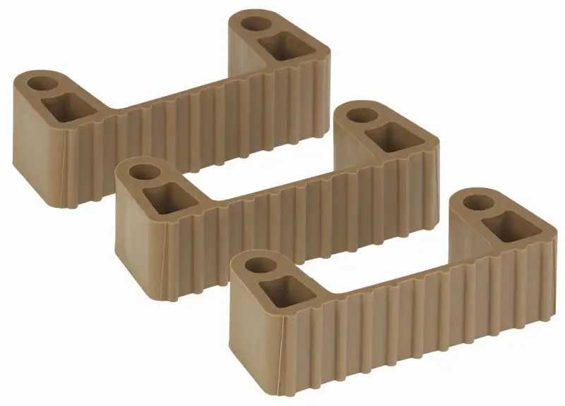 Zestaw 3 gumek zamiennych do wieszaków Hi-Flex 101166 i 101366, 120 mm, brązowe, VIKAN 100266