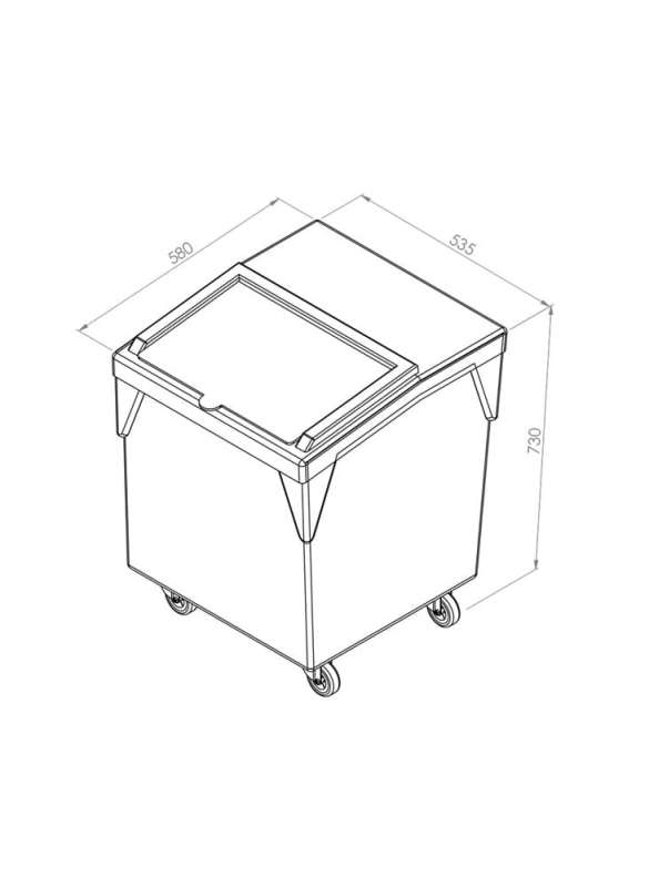 Mobilny dyspenser składników 125L P2162