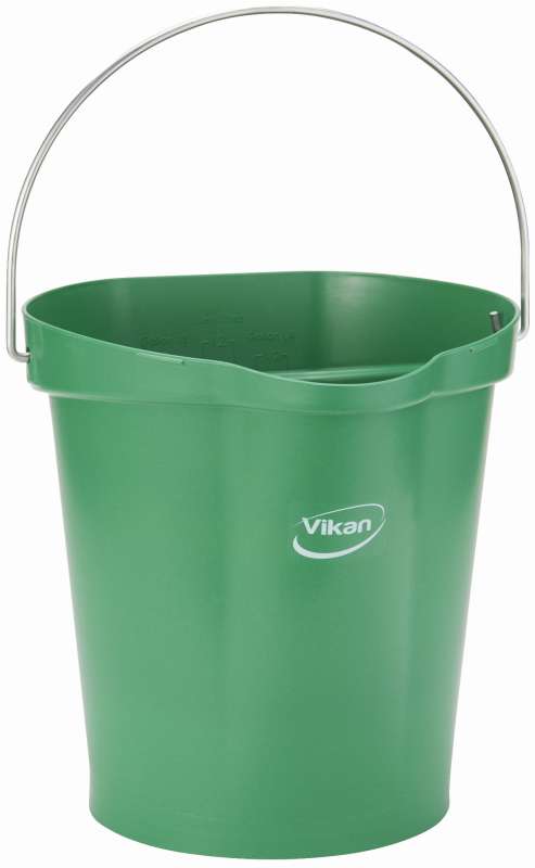 Wiadro wykrywalne 12 litrów zielone | VIKAN 56942