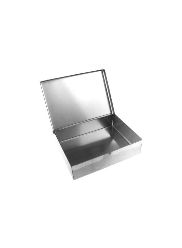 Pudełko ze stali nierdzewnej bez okienka 250x130x35 mm P0912