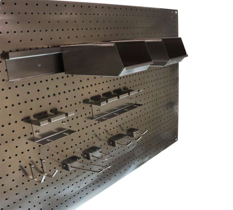 Tablica perforowana ze stali nierdzewnej 100x40 cm W2180-100X40