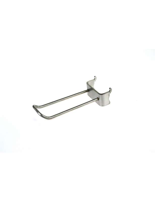 Wieszak ze stali nierdzewnej oczkowy do tablicy perforowanej pręt 5 mm 75 mm P8011