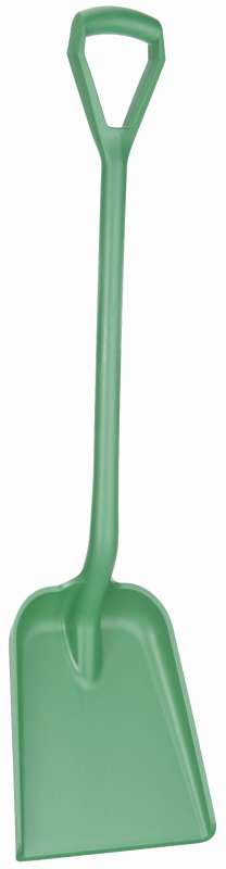 Łopata ergonomiczna uchwyt typu D Grip wykrywalna, 271 mm, zielona | VIKAN 56262