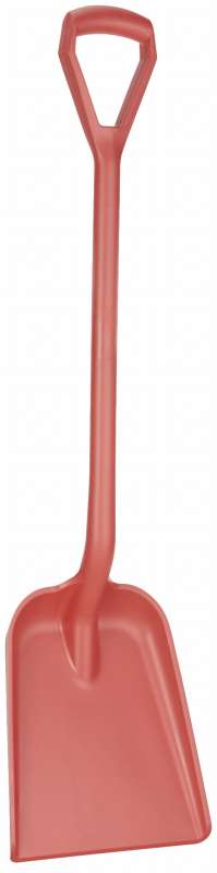 Łopata ergonomiczna uchwyt typu D Grip wykrywalna, 271 mm, czerwona | VIKAN 56264