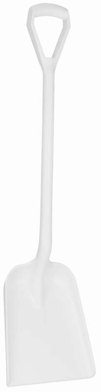 Łopata ergonomiczna uchwyt typu D Grip wykrywalna, 271 mm, biała | VIKAN 56265