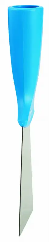 Skrobak ze stali nierdzewnej z otworem, 100 mm, niebieski VIKAN 40113