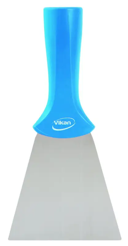 Skrobak ze stali nierdzewnej z otworem, 100 mm, niebieski VIKAN 40113