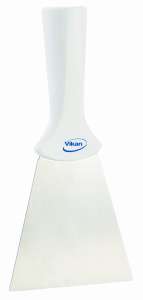 Skrobak ze stali nierdzewnej z otworem, 100 mm, biały VIKAN 40115